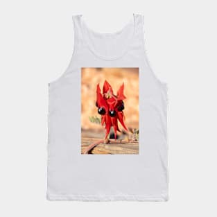 Sturt's Desert Pea, Australian Wildflower Tank Top